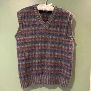 100% Shetland Wool Sweater Vest